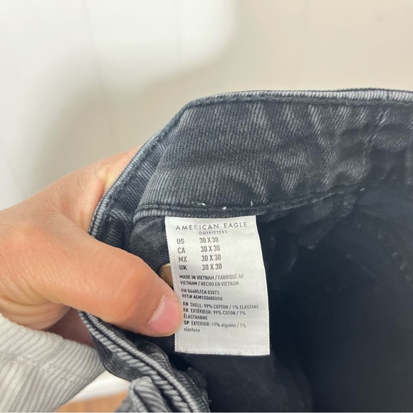 American Eagle Mens Jeans  Flex Slim Black Size 30x30 - Picture 8 of 10